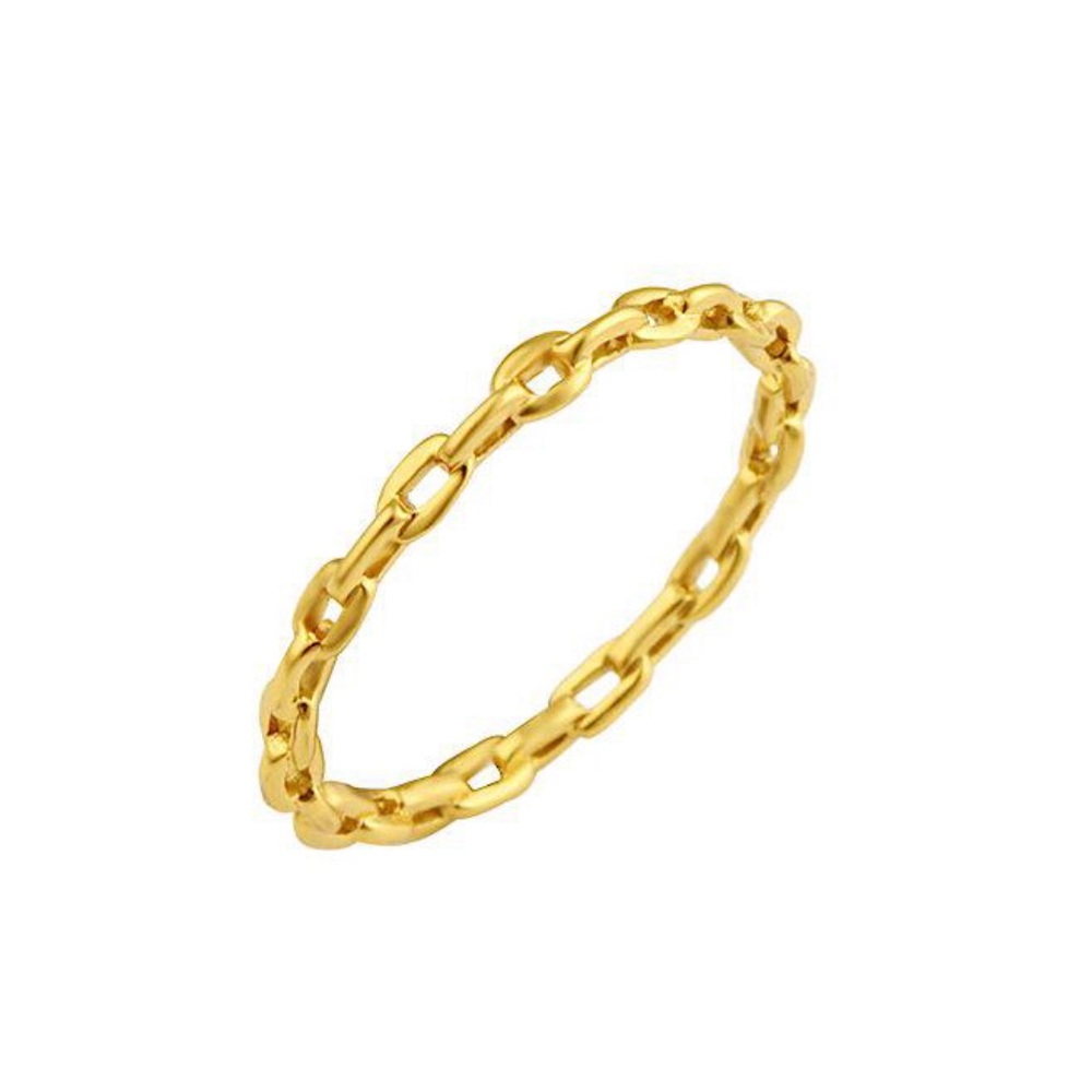 Dainty Gold Vermeil Paperclip Ring